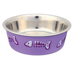 Trixie Edelstahlnapf mit Kunststoffmantel, 0,25 ml