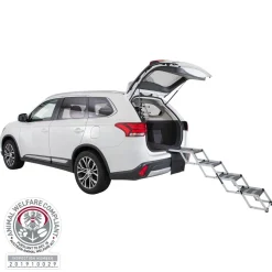 Trixie Falt-Treppe, grau, ca. B37/H60-70/T140-160 cm