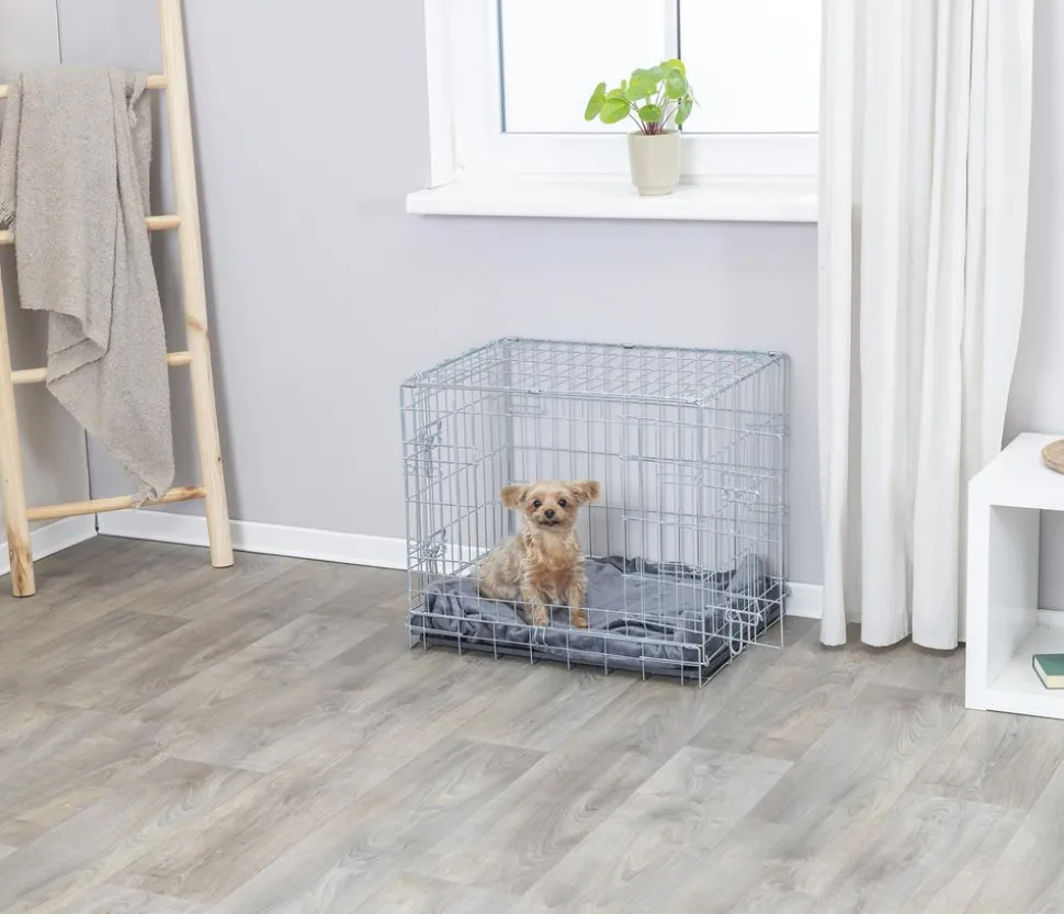 Trixie Hundekäfig mit 2 Türen, schwarz