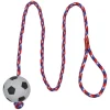 Trixie Hundespielzeug Moosgummifußball am Seil, ca. Ø6 cm