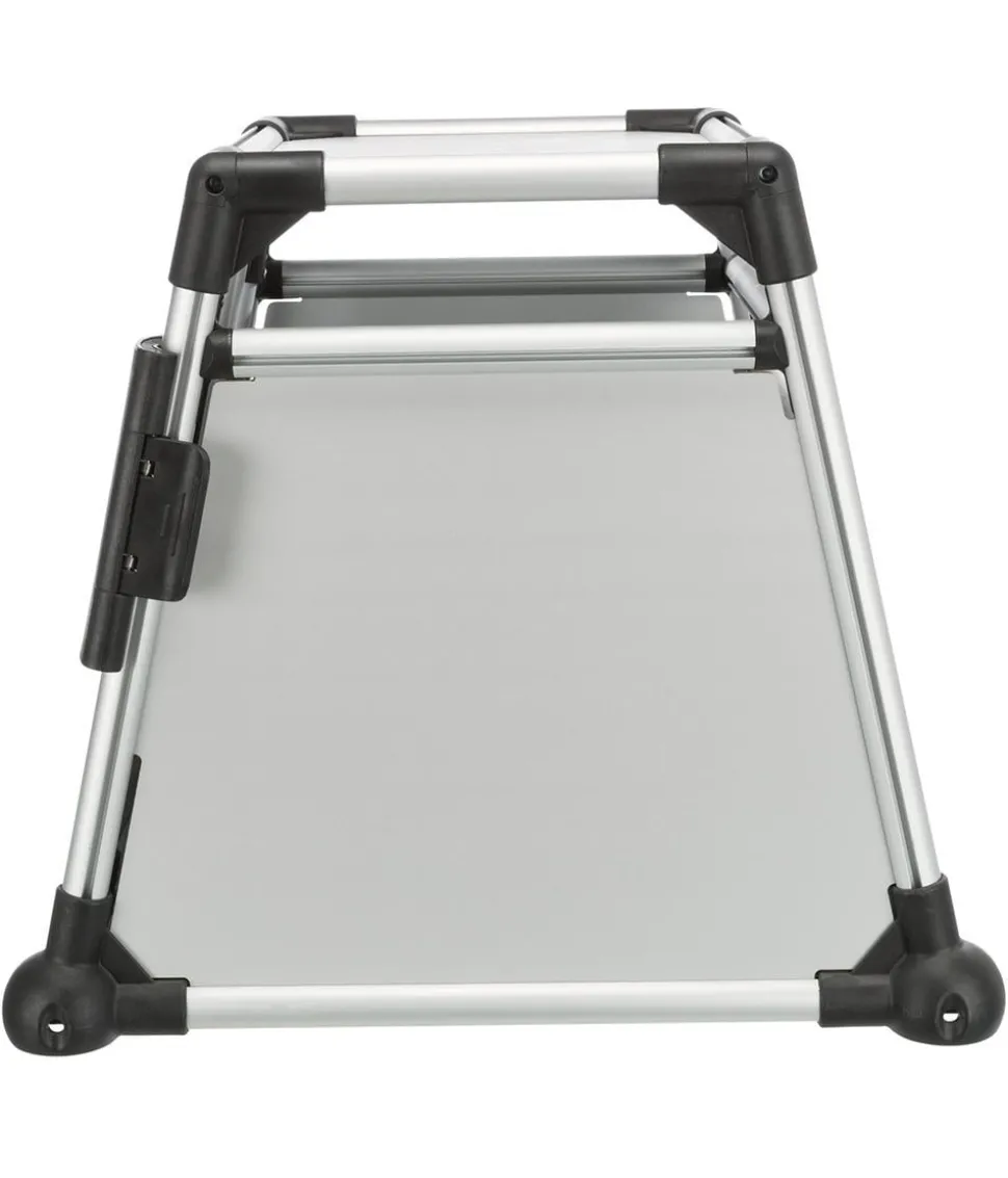 Trixie Hundetransportbox Aluminium, hellgrau/silber
