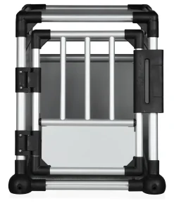 Trixie Hundetransportbox Aluminium, hellgrau/silber