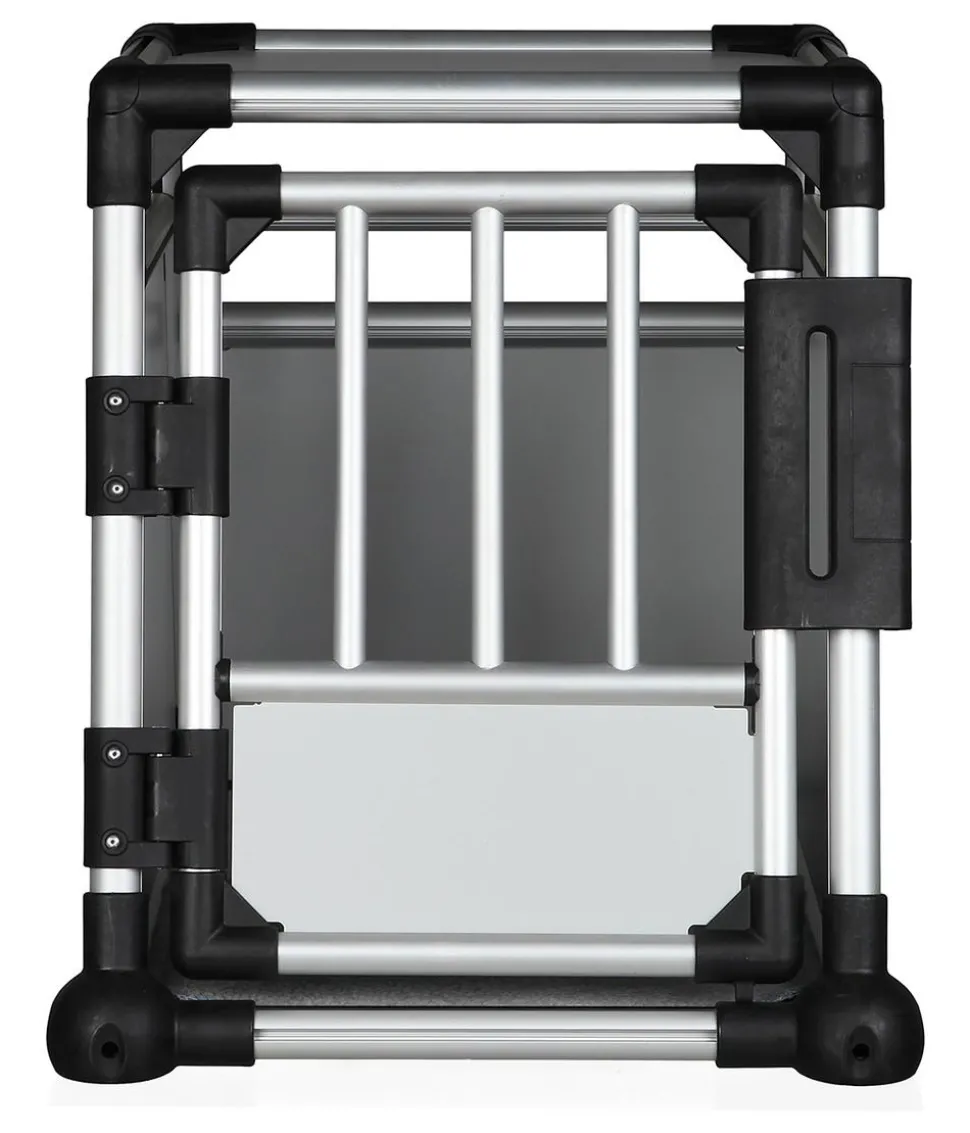 Trixie Hundetransportbox Aluminium, hellgrau/silber