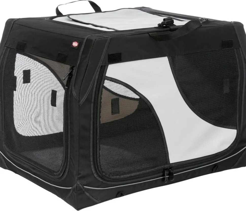 Trixie Hundetransportbox Vario, schwarz/grau