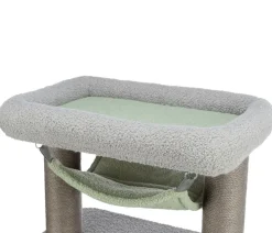 Trixie Junior Kratzbaum Lunito, grau/mint, ca. B52/H71/T34 cm