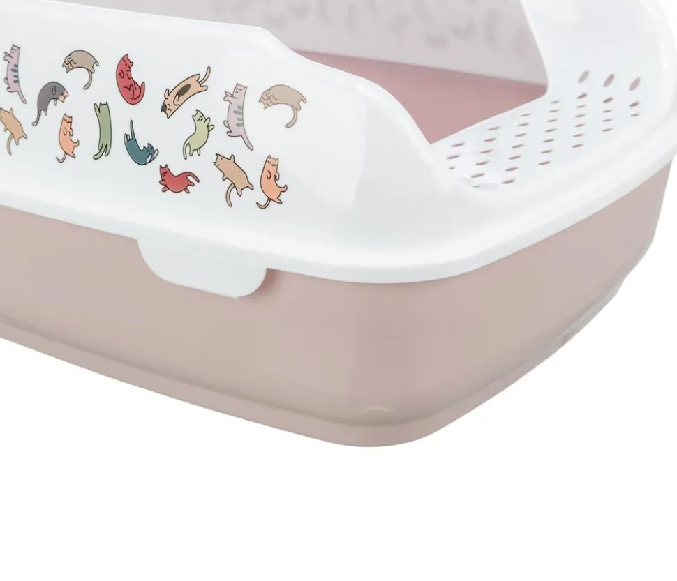 Trixie Katzentoilette Delio, flieder/weiß, ca. B50/H20/T38 cm