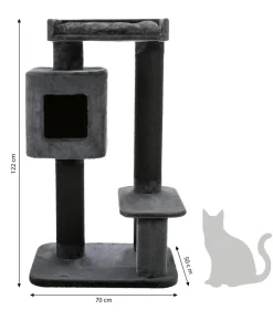Trixie Kratzbaum XXL Izan, anthrazit, ca. B70/H122/T50 cm