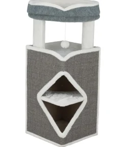 Trixie Kratzturm Cat Tower Arma, grau/weiß, ca. B38/H98/T38 cm