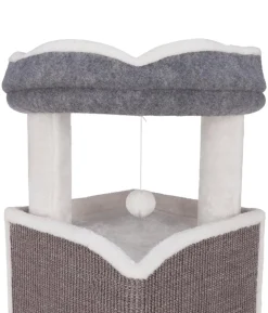 Trixie Kratzturm Cat Tower Arma, grau/weiß, ca. B38/H98/T38 cm