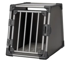Trixie Transportbox für Hunde, Aluminium, grafit