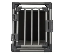 Trixie Transportbox für Hunde, Aluminium, grafit