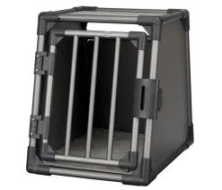 Trixie Transportbox für Hunde, Aluminium, grafit