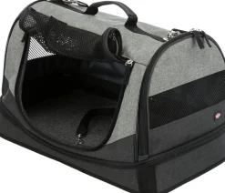 Trixie Transporttasche Holly, schwarz/grau, ca. B50/H30/T30 cm