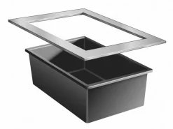Ubbink Edelstahl-Rahmen Quadra Inox Frame, ca. B120/H8/T82 cm