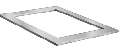Ubbink Edelstahl-Rahmen Quadra Inox Frame, ca. B120/H8/T82 cm