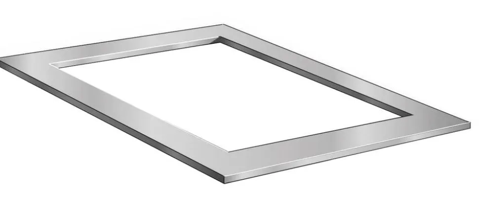 Ubbink Edelstahl-Rahmen Quadra Inox Frame, ca. B120/H8/T82 cm