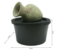 Ubbink Keramik-Gartenbrunnen Larissa, ca. B53/H30/T34 cm