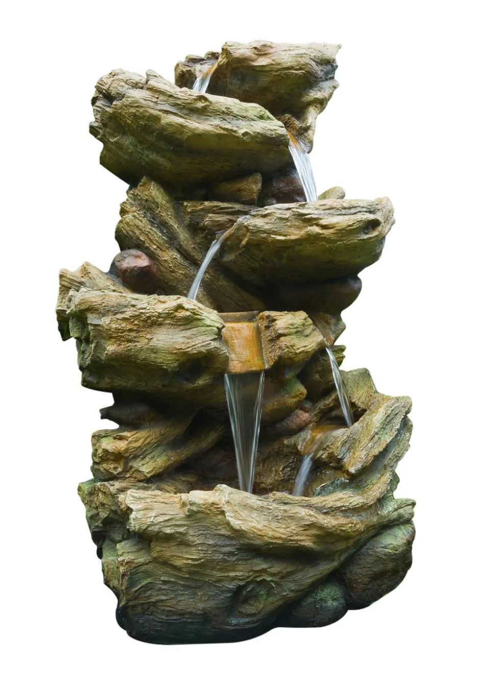 Ubbink Polyresin-Gartenbrunnen Mini-Wasserfall Vernier, ca. B46/H78/T36 cm