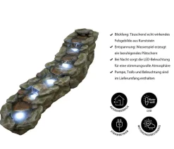 Ubbink Polyresin-Gartenbrunnen Acqua Arte Brembo, ca. H51 cm