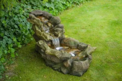 Ubbink Polyresin-Gartenbrunnen Wasserfall Aspen, ca. B50/H50/T105 cm