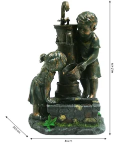Ubbink Polyresin-Gartenbrunnen Atlanta, ca. B44/H69,5/T39,5 cm