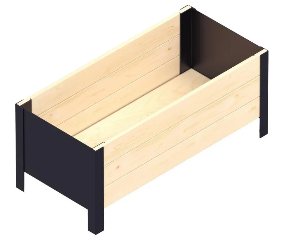 Upyard Holz-Pflanzkasten ModernBox, ca. B78/H32/T36 cm
