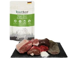 Venandi Animal Nassfutter für Katzen Monoprotein, Adult, 125 g