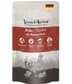 Venandi Animal Nassfutter für Katzen Monoprotein, Adult, 125 g