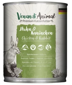 Venandi Animal Nassfutter für Katzen Adult, 800 g