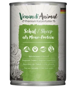 Venandi Animal Nassfutter für Katzen Monoprotein, Adult, 400 g