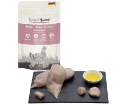 Venandi Animal Nassfutter für Katzen Kitten, Huhn, 125 g