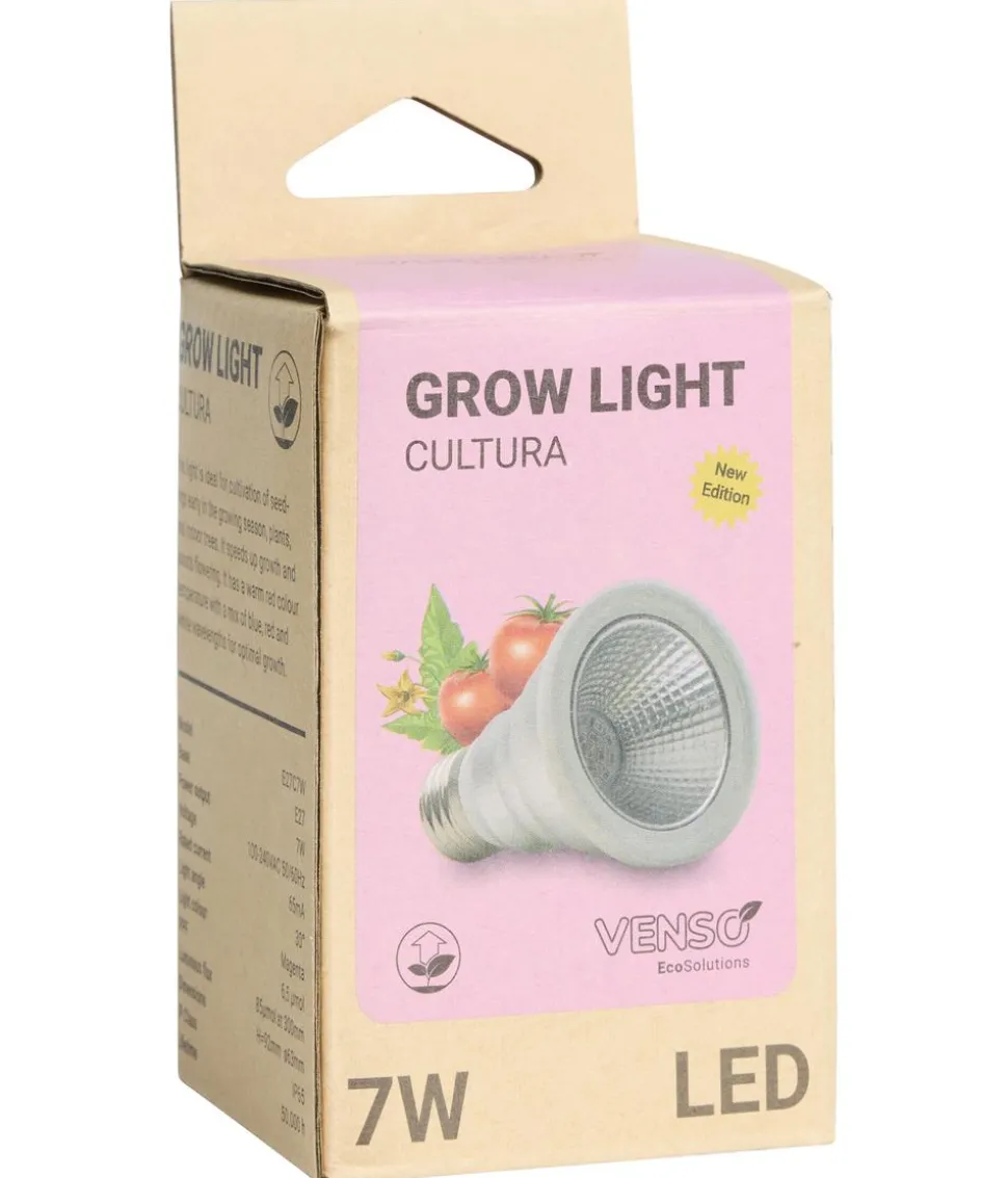 Venso LED-Pflanzenlampe Cultura E27, 7 W