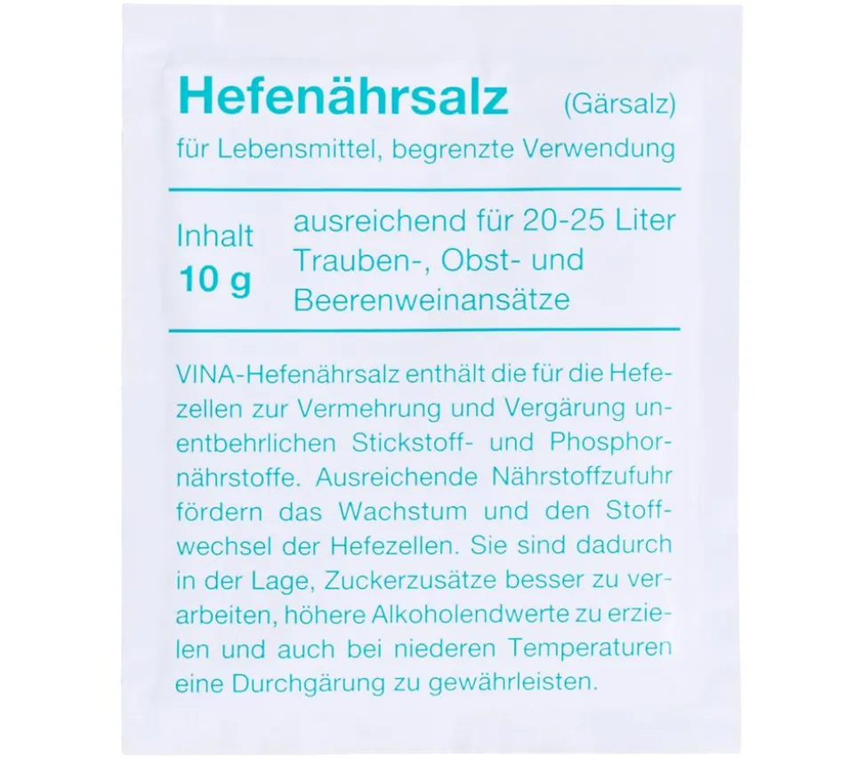 Vina Hefenährsalz zur Weinbereitung
