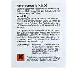 Vina Kaliumpyrosulfit Schwefelpulver