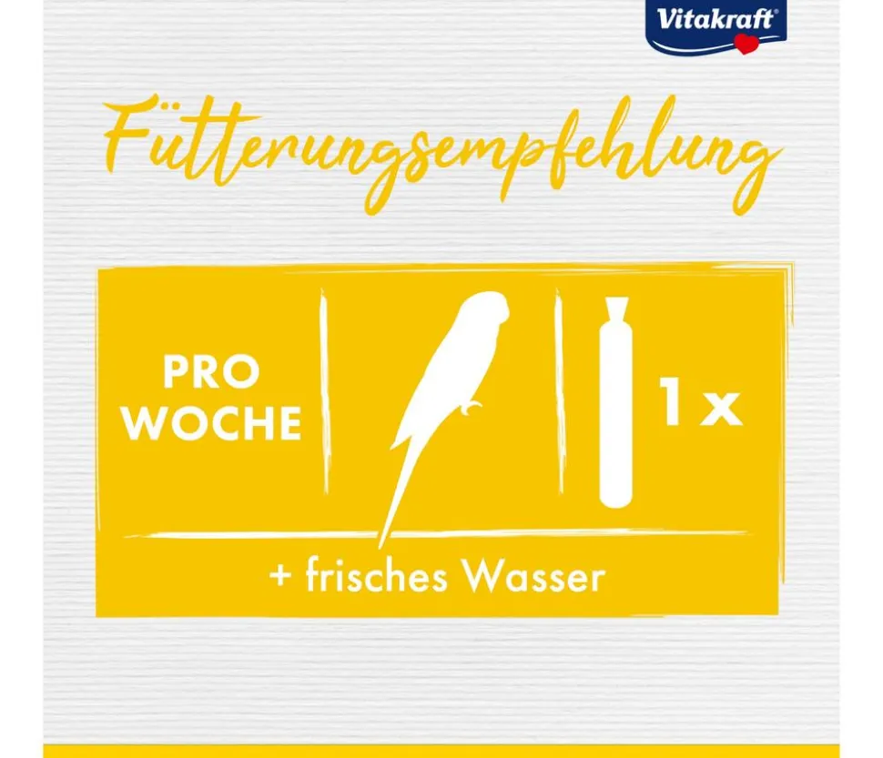 Vitakraft® Kräcker® Original Mix + Ei / Frucht / Honig für Wellensittiche, 3er Pack