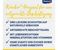 Vitakraft® Kräcker® Original Mix + Ei / Frucht / Honig für Wellensittiche, 3er Pack