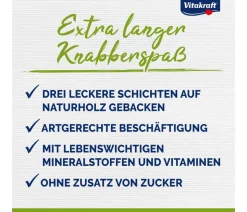 Vitakraft® Kräcker® Original + Popcorn & Honig für Zwergkaninchen, 2er Pack