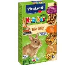 Vitakraft® Nagersnack Kräcker® Trio Mix, Waldbeere, Honig & Popcorn