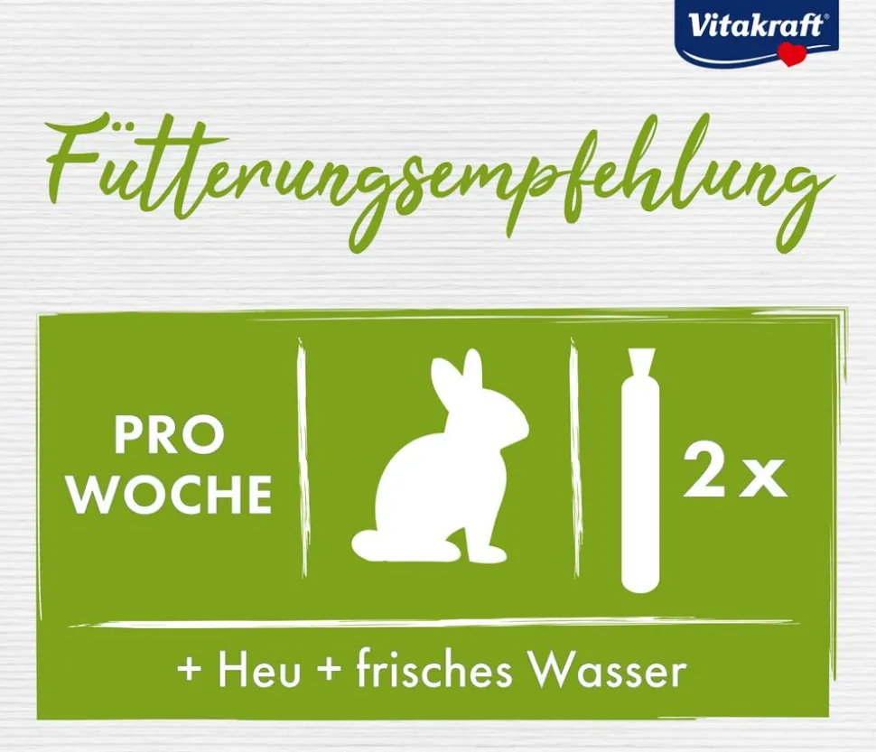 Vitakraft® Nagersnack Kräcker® Original Gemüse & Rote Beete für Zwergkaninchen, 2er Pack