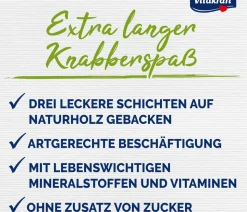 Vitakraft® Nagersnack Kräcker® Original Mix + Citrus/Gemüse/Honig für Meerschweinchen, 3er Pack