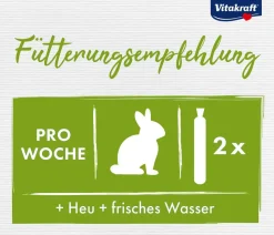 Vitakraft® Nagersnack Kräcker® Original Frucht + Gemüse für Zwergkaninchen, 2er Pack