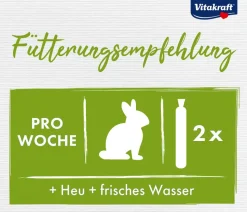 Vitakraft® Nagersnack Kräcker® Original Honig + Dinkel für Zwergkaninchen, 2er Pack
