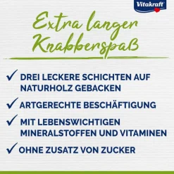 Vitakraft® Nagersnack Kräcker® Original Mix + Gemüse/Nuss/Waldbeere für Zwergkaninchen, 3er Pack