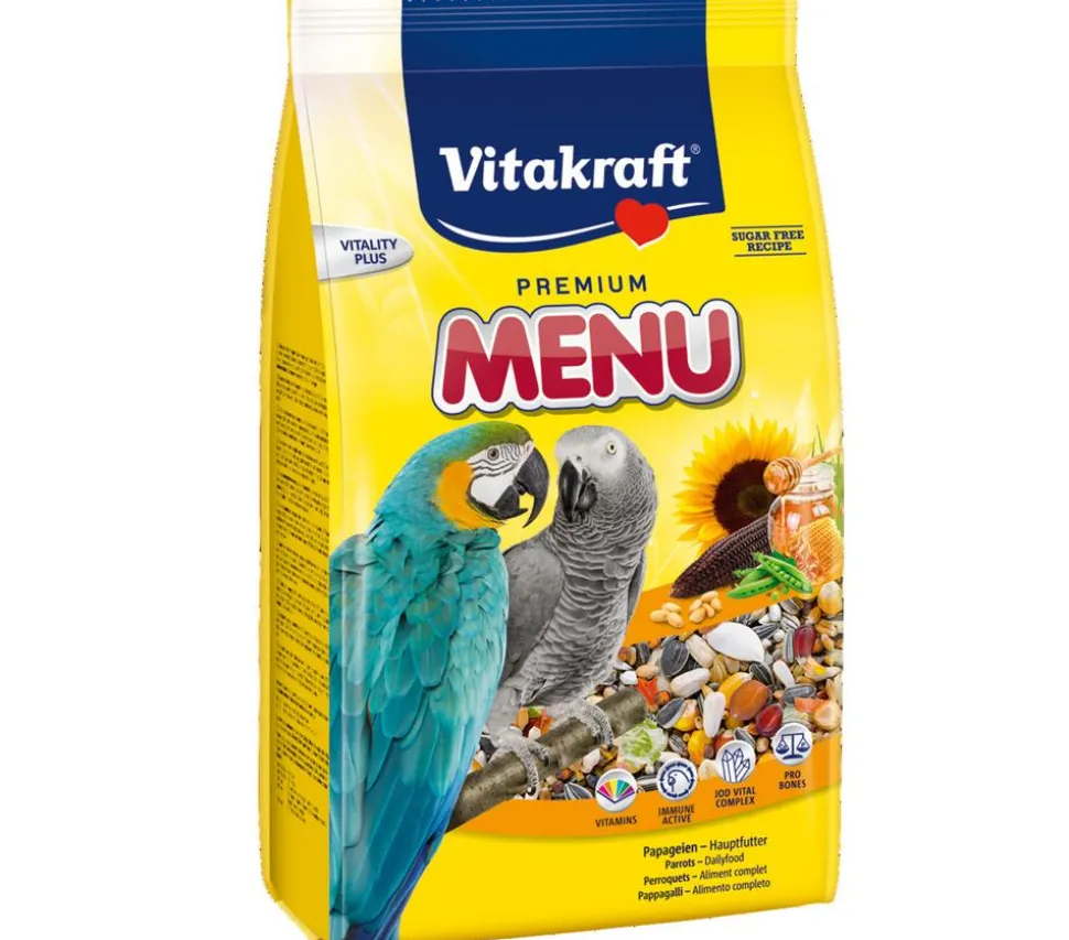 Vitakraft® Vogelfutter Premium Menü, Honig für Papageien
