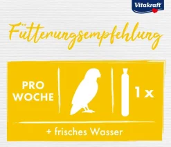 Vitakraft® Vogelsnack Kräcker® Original Honig + Sesam für kleine Papageien, 2er Pack