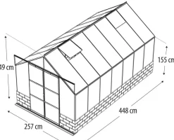 Vitavia Gewächshaus Cassiopeia 11500, ESG/NSG