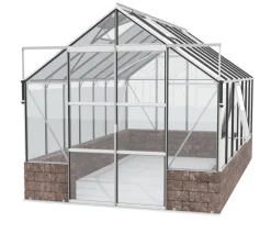 Vitavia Gewächshaus Cassiopeia 11500 ESG, inkl. Sockelmauer Herbstlaub