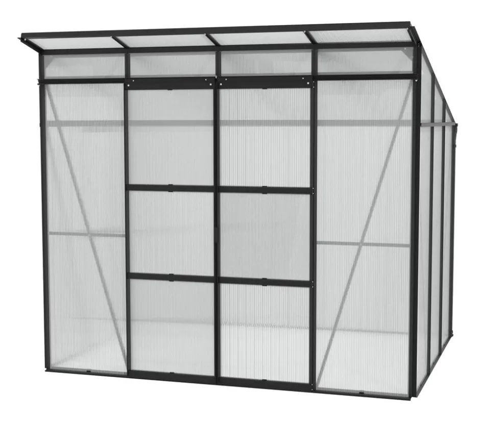 Vitavia Gewächshaus Iduna 5900 HKP, inkl. Stahlfundamentrahmen, ca. B258/H231/T230 cm