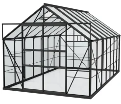 Vitavia Gewächshaus Neptun Plus 11500 ESG/HKP, inkl. Stahlfundamentrahmen, ca. B254/H238/T441 cm