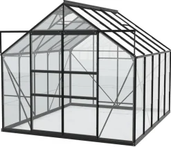 Vitavia Gewächshaus Neptun Plus 8300 ESG, inkl. Stahlfundamentrahmen, ca. B257/H238/T321 cm